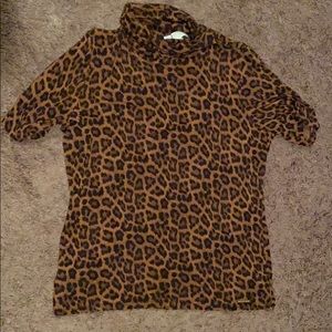 Michael Kors Leopard Print Top